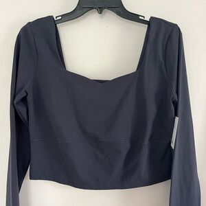 FLX cropped sweetheart top
